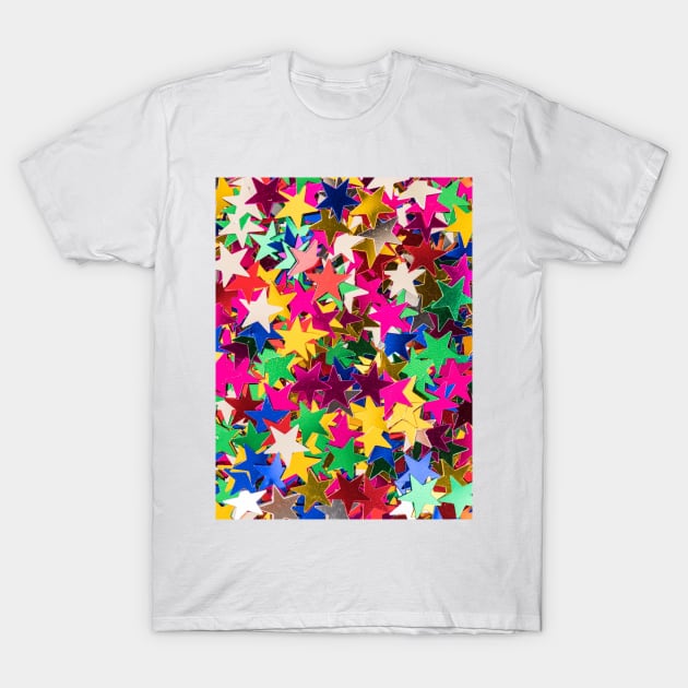 Rainbow Glitter Stars T-Shirt by NewburyBoutique